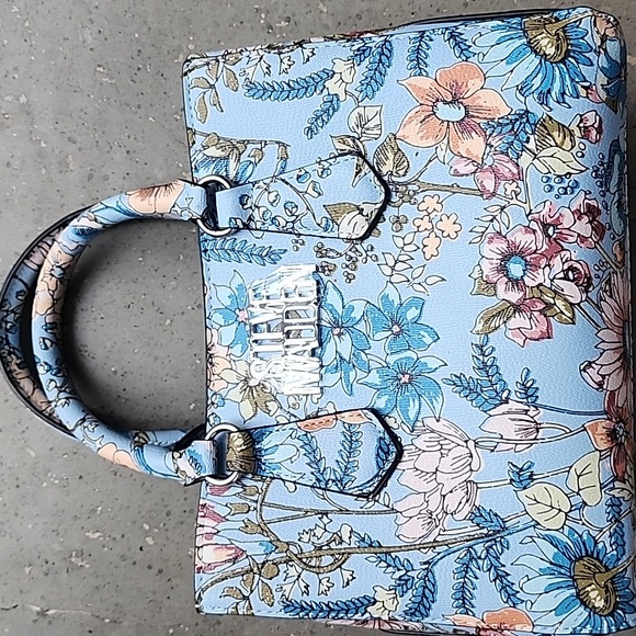 NWT Steve Madden Floral Tote Bag With Crossbody Strap - Picture 6 of 7
